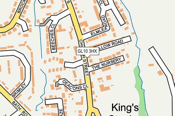 GL10 3HX map - OS OpenMap – Local (Ordnance Survey) GL10 3HX map - OS OpenMap – Local (Ordnance Survey)