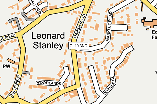 GL10 3NQ map - OS OpenMap – Local (Ordnance Survey) GL10 3NQ map - OS OpenMap – Local (Ordnance Survey)