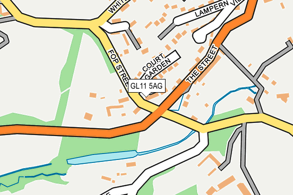 GL11 5AG map - OS OpenMap – Local (Ordnance Survey) GL11 5AG map - OS OpenMap – Local (Ordnance Survey)