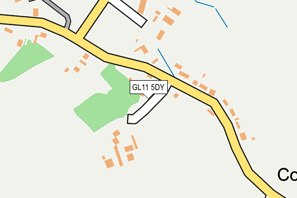 GL11 5DY map - OS OpenMap – Local (Ordnance Survey) GL11 5DY map - OS OpenMap – Local (Ordnance Survey)