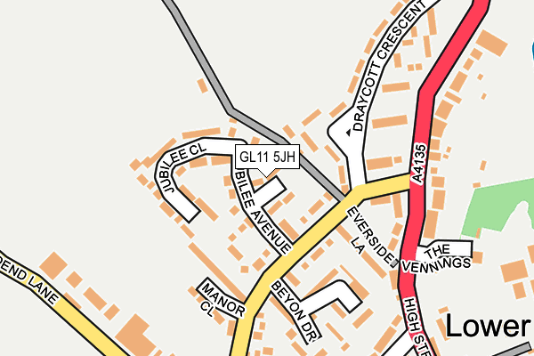 GL11 5JH map - OS OpenMap – Local (Ordnance Survey) GL11 5JH map - OS OpenMap – Local (Ordnance Survey)