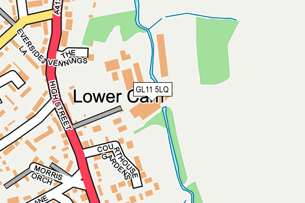 GL11 5LQ map - OS OpenMap – Local (Ordnance Survey) GL11 5LQ map - OS OpenMap – Local (Ordnance Survey)