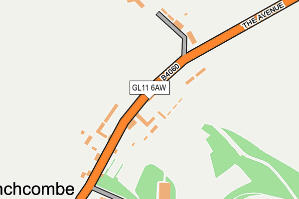 GL11 6AW map - OS OpenMap – Local (Ordnance Survey) GL11 6AW map - OS OpenMap – Local (Ordnance Survey)