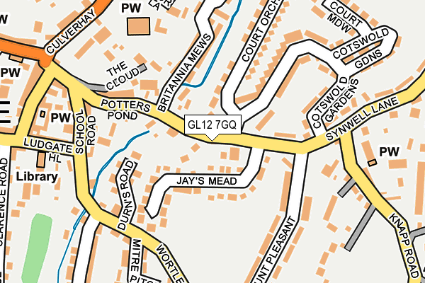 GL12 7GQ map - OS OpenMap – Local (Ordnance Survey) GL12 7GQ map - OS OpenMap – Local (Ordnance Survey)