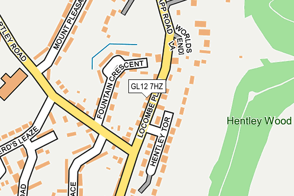GL12 7HZ map - OS OpenMap – Local (Ordnance Survey) GL12 7HZ map - OS OpenMap – Local (Ordnance Survey)