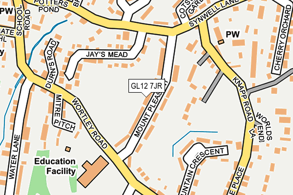 GL12 7JR map - OS OpenMap – Local (Ordnance Survey) GL12 7JR map - OS OpenMap – Local (Ordnance Survey)