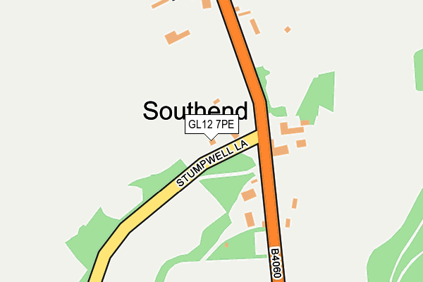 GL12 7PE map - OS OpenMap – Local (Ordnance Survey) GL12 7PE map - OS OpenMap – Local (Ordnance Survey)