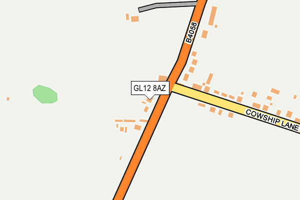 GL12 8AZ map - OS OpenMap – Local (Ordnance Survey) GL12 8AZ map - OS OpenMap – Local (Ordnance Survey)