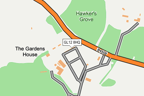 GL12 8HQ map - OS OpenMap – Local (Ordnance Survey) GL12 8HQ map - OS OpenMap – Local (Ordnance Survey)