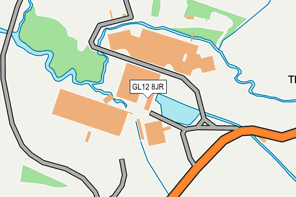 GL12 8JR map - OS OpenMap – Local (Ordnance Survey) GL12 8JR map - OS OpenMap – Local (Ordnance Survey)
