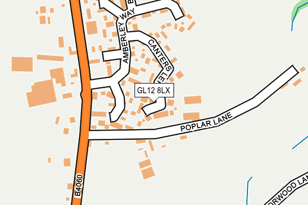 GL12 8LX map - OS OpenMap – Local (Ordnance Survey) GL12 8LX map - OS OpenMap – Local (Ordnance Survey)