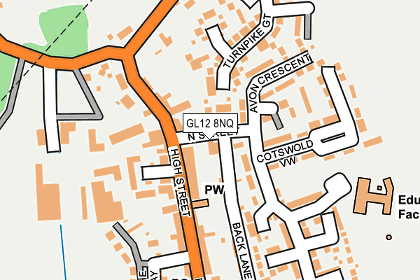 GL12 8NQ map - OS OpenMap – Local (Ordnance Survey) GL12 8NQ map - OS OpenMap – Local (Ordnance Survey)