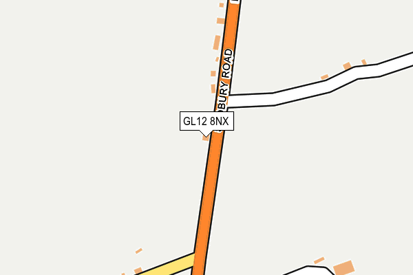 GL12 8NX map - OS OpenMap – Local (Ordnance Survey) GL12 8NX map - OS OpenMap – Local (Ordnance Survey)