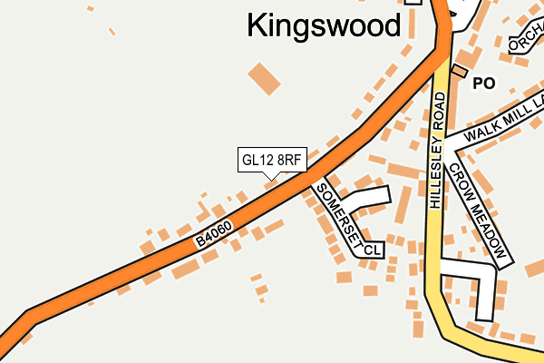 GL12 8RF map - OS OpenMap – Local (Ordnance Survey) GL12 8RF map - OS OpenMap – Local (Ordnance Survey)