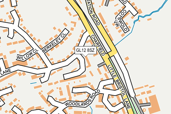 GL12 8SZ map - OS OpenMap – Local (Ordnance Survey) GL12 8SZ map - OS OpenMap – Local (Ordnance Survey)