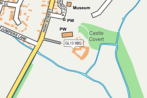 GL13 9BQ map - OS OpenMap – Local (Ordnance Survey) GL13 9BQ map - OS OpenMap – Local (Ordnance Survey)