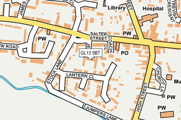 GL13 9BT map - OS OpenMap – Local (Ordnance Survey) GL13 9BT map - OS OpenMap – Local (Ordnance Survey)