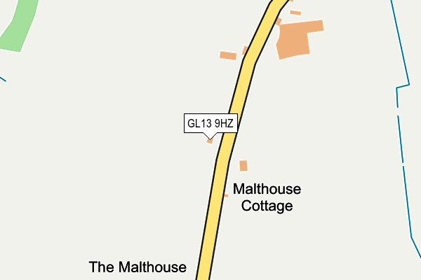 GL13 9HZ map - OS OpenMap – Local (Ordnance Survey) GL13 9HZ map - OS OpenMap – Local (Ordnance Survey)