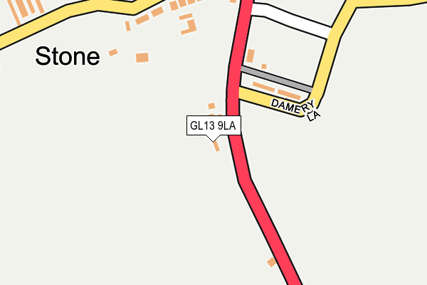 GL13 9LA map - OS OpenMap – Local (Ordnance Survey) GL13 9LA map - OS OpenMap – Local (Ordnance Survey)