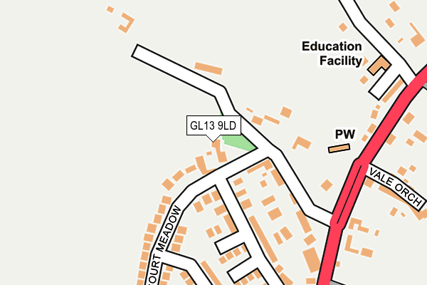 GL13 9LD map - OS OpenMap – Local (Ordnance Survey) GL13 9LD map - OS OpenMap – Local (Ordnance Survey)
