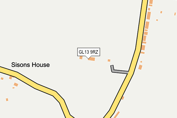 GL13 9RZ map - OS OpenMap – Local (Ordnance Survey) GL13 9RZ map - OS OpenMap – Local (Ordnance Survey)