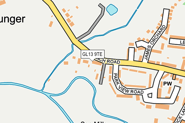GL13 9TE map - OS OpenMap – Local (Ordnance Survey) GL13 9TE map - OS OpenMap – Local (Ordnance Survey)