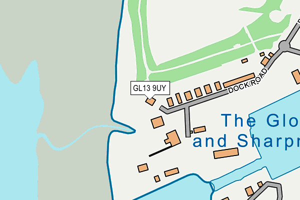 GL13 9UY map - OS OpenMap – Local (Ordnance Survey) GL13 9UY map - OS OpenMap – Local (Ordnance Survey)