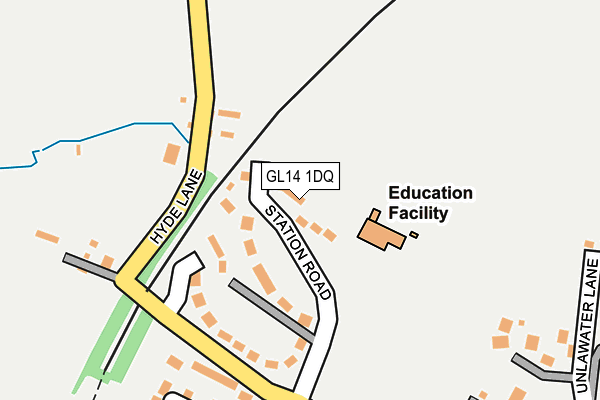 GL14 1DQ map - OS OpenMap – Local (Ordnance Survey) GL14 1DQ map - OS OpenMap – Local (Ordnance Survey)