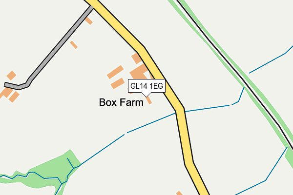 GL14 1EG map - OS OpenMap – Local (Ordnance Survey) GL14 1EG map - OS OpenMap – Local (Ordnance Survey)