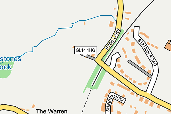 GL14 1HG map - OS OpenMap – Local (Ordnance Survey) GL14 1HG map - OS OpenMap – Local (Ordnance Survey)