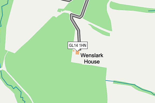GL14 1HN map - OS OpenMap – Local (Ordnance Survey) GL14 1HN map - OS OpenMap – Local (Ordnance Survey)