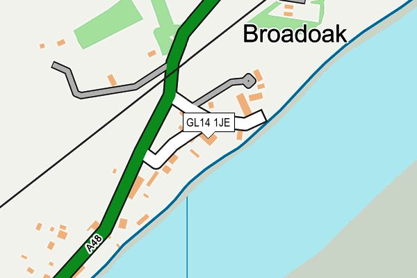 GL14 1JE map - OS OpenMap – Local (Ordnance Survey) GL14 1JE map - OS OpenMap – Local (Ordnance Survey)
