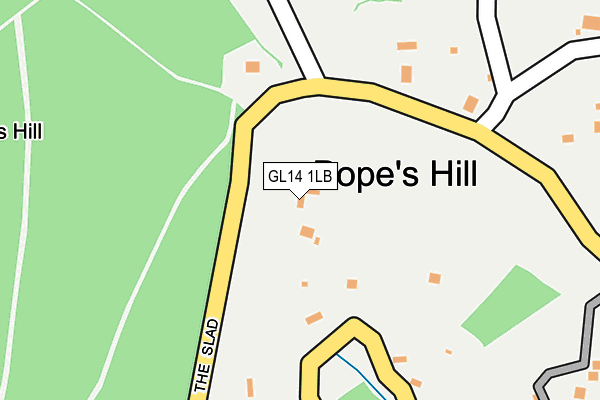 GL14 1LB map - OS OpenMap – Local (Ordnance Survey) GL14 1LB map - OS OpenMap – Local (Ordnance Survey)