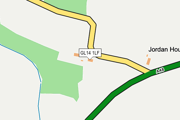 GL14 1LF map - OS OpenMap – Local (Ordnance Survey) GL14 1LF map - OS OpenMap – Local (Ordnance Survey)