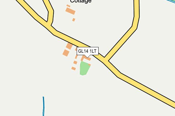 GL14 1LT map - OS OpenMap – Local (Ordnance Survey)