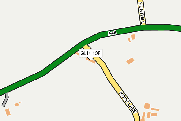 GL14 1QF map - OS OpenMap – Local (Ordnance Survey) GL14 1QF map - OS OpenMap – Local (Ordnance Survey)