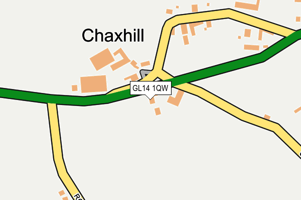 GL14 1QW map - OS OpenMap – Local (Ordnance Survey) GL14 1QW map - OS OpenMap – Local (Ordnance Survey)