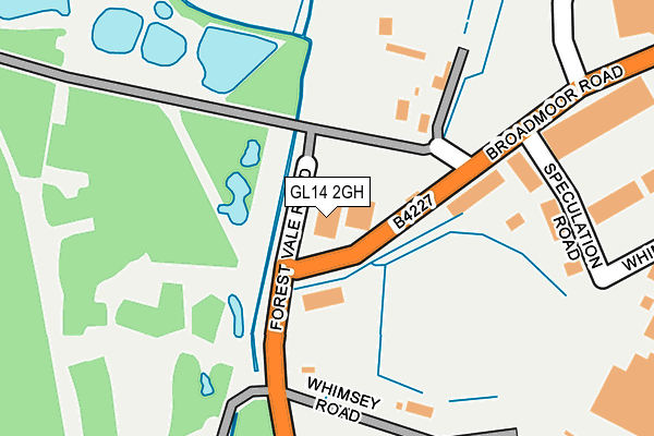 GL14 2GH map - OS OpenMap – Local (Ordnance Survey) GL14 2GH map - OS OpenMap – Local (Ordnance Survey)