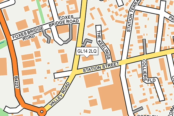GL14 2LQ map - OS OpenMap – Local (Ordnance Survey) GL14 2LQ map - OS OpenMap – Local (Ordnance Survey)
