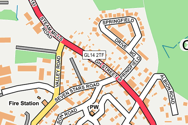 GL14 2TF map - OS OpenMap – Local (Ordnance Survey) GL14 2TF map - OS OpenMap – Local (Ordnance Survey)