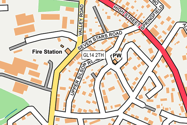 GL14 2TH map - OS OpenMap – Local (Ordnance Survey) GL14 2TH map - OS OpenMap – Local (Ordnance Survey)