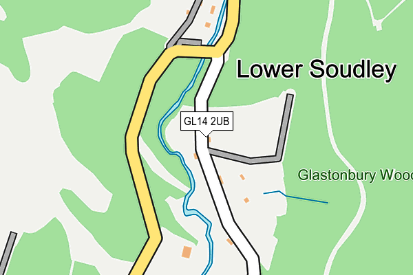 GL14 2UB map - OS OpenMap – Local (Ordnance Survey) GL14 2UB map - OS OpenMap – Local (Ordnance Survey)