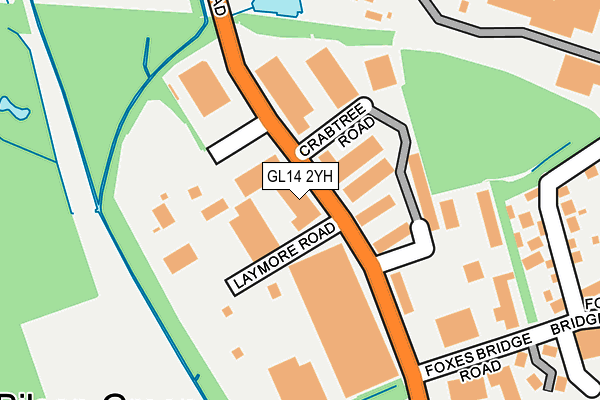 GL14 2YH map - OS OpenMap – Local (Ordnance Survey) GL14 2YH map - OS OpenMap – Local (Ordnance Survey)