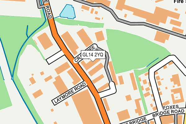 GL14 2YQ map - OS OpenMap – Local (Ordnance Survey) GL14 2YQ map - OS OpenMap – Local (Ordnance Survey)