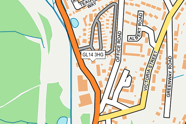 GL14 3HG map - OS OpenMap – Local (Ordnance Survey) GL14 3HG map - OS OpenMap – Local (Ordnance Survey)