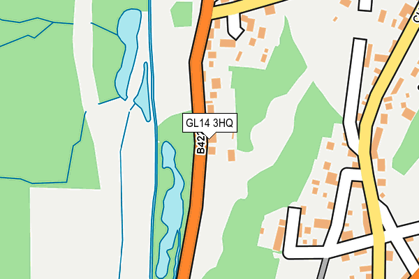 GL14 3HQ map - OS OpenMap – Local (Ordnance Survey) GL14 3HQ map - OS OpenMap – Local (Ordnance Survey)