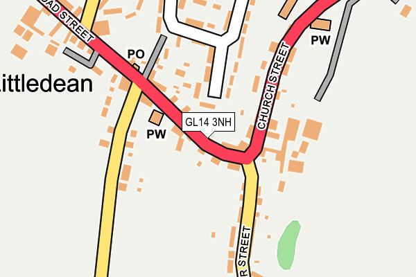 GL14 3NH map - OS OpenMap – Local (Ordnance Survey) GL14 3NH map - OS OpenMap – Local (Ordnance Survey)
