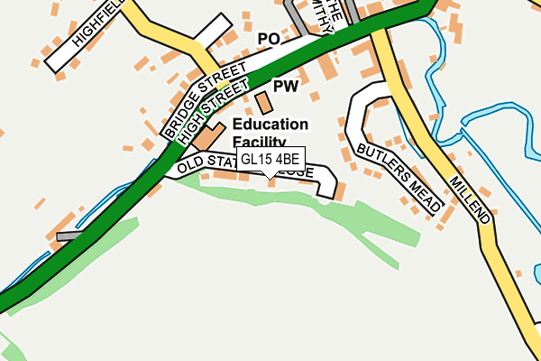 GL15 4BE map - OS OpenMap – Local (Ordnance Survey) GL15 4BE map - OS OpenMap – Local (Ordnance Survey)