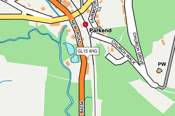 GL15 4HG map - OS OpenMap – Local (Ordnance Survey) GL15 4HG map - OS OpenMap – Local (Ordnance Survey)