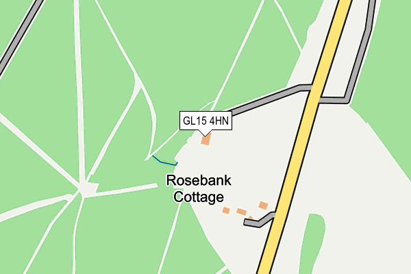 GL15 4HN map - OS OpenMap – Local (Ordnance Survey) GL15 4HN map - OS OpenMap – Local (Ordnance Survey)